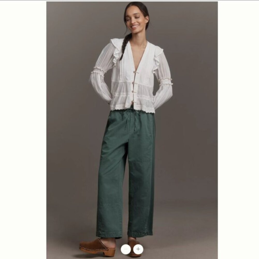 NWT By Anthropologie Mixed Media Utility Pants | XS